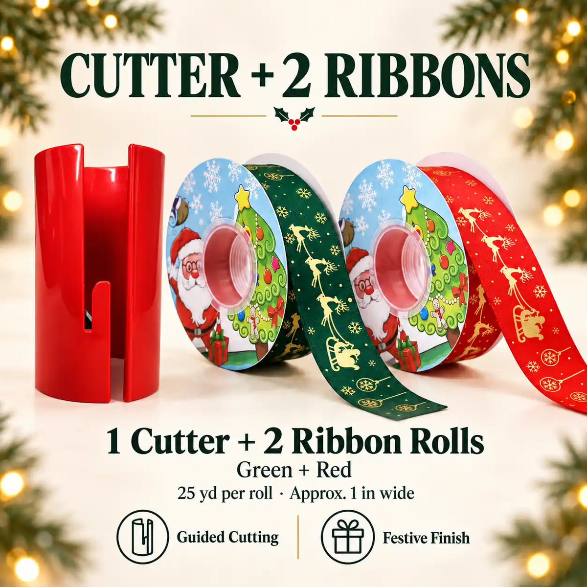 KORAKIO® ✂️🎁🎀 Slide & Wrap Gift Wrap Cutter