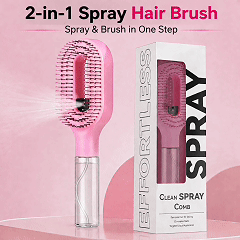 💧 2-in-1 Spray Hair Brush