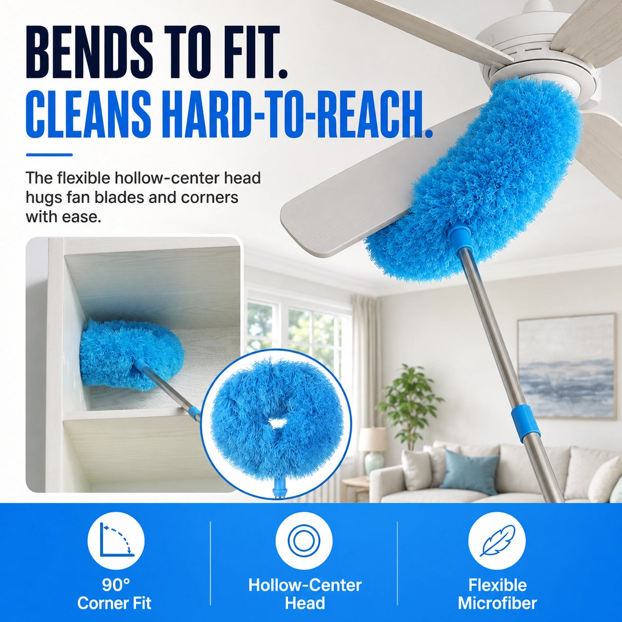 korakio® 🧹↕️ Extendable Microfiber Duster
