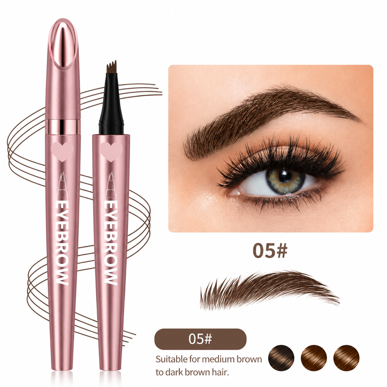 korakio® 🎨🖌️ 4-Tip Microblading Eyebrow Pen