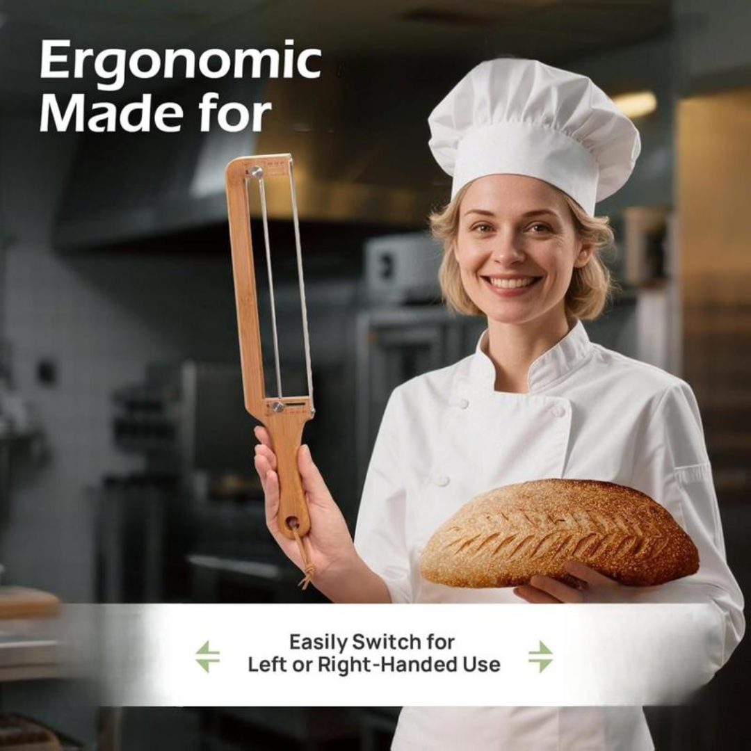 KORAKIO® Adjustable Bread Slicer – Perfectly Even Slices Every Time
