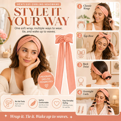 KORAKIO®🎀💇‍♀️ Effortless Heatless Curling Headband
