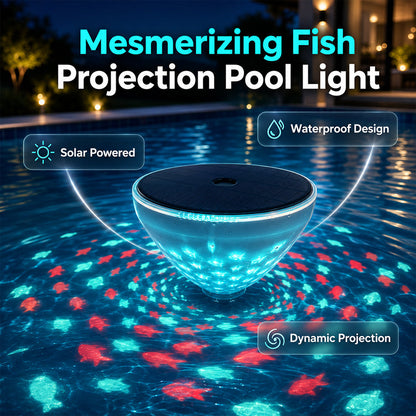 korakio® 🐟Solar Floating Pool Light – Floating Fish Glow for Magical Pool Nights