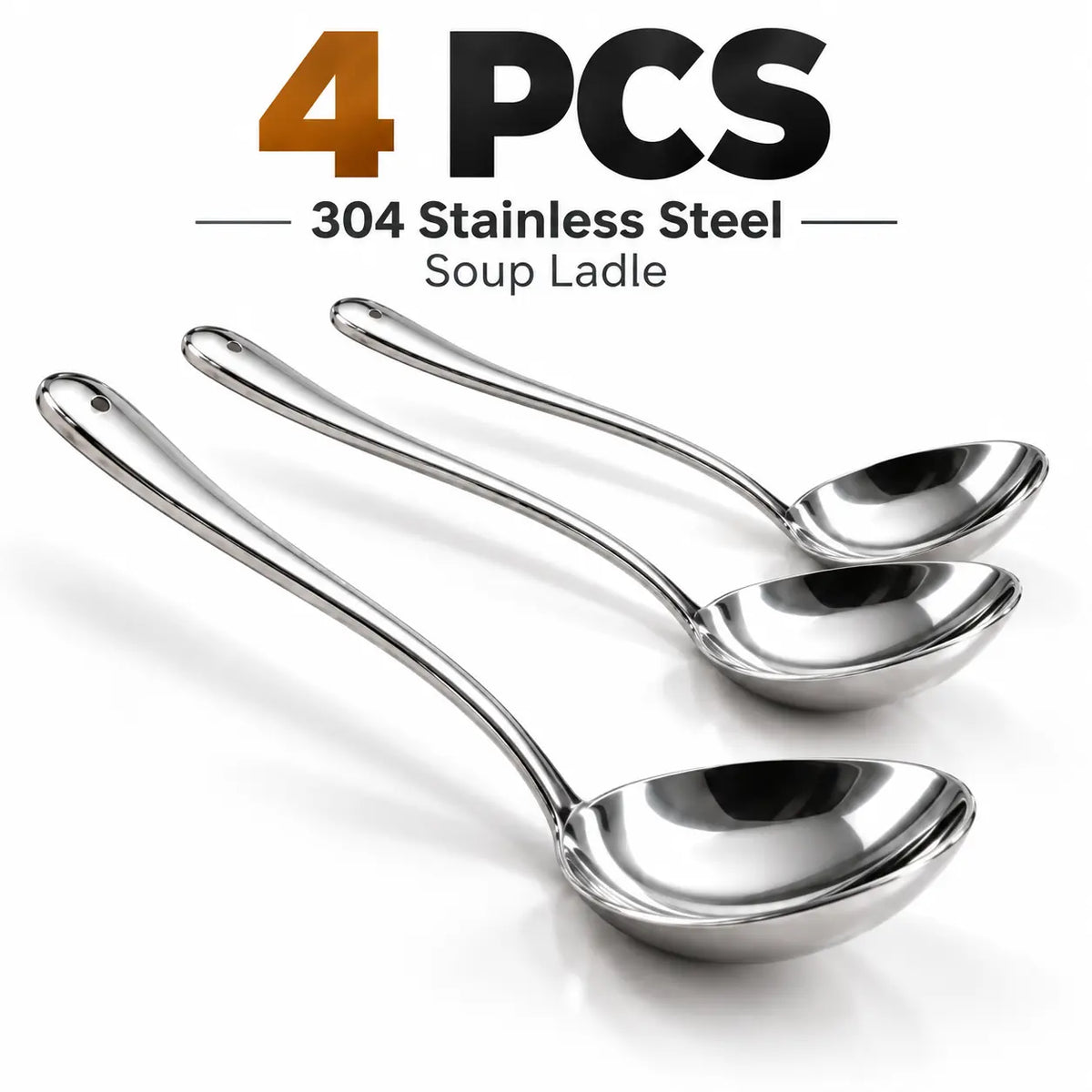🆙 Premium  Stainless Steel Soup Ladle