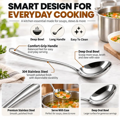 korakio® 🥄🥣 Premium  Stainless Steel Soup Ladle