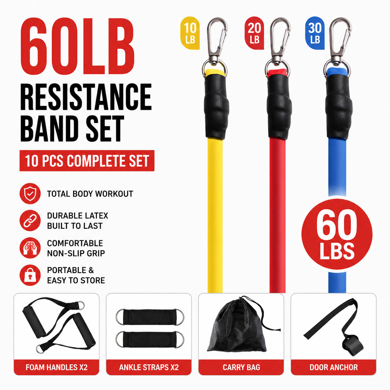 Resistance Bands Set with Handles（upsell）