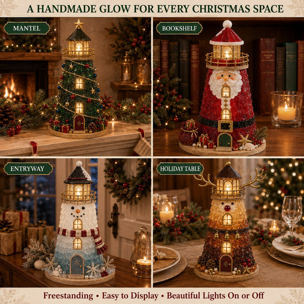 50% OFF 💕 KORAKIO® The Christmas Craft Your Family Will Love 🎄 Glow-Up DIY Lighthouse Kit