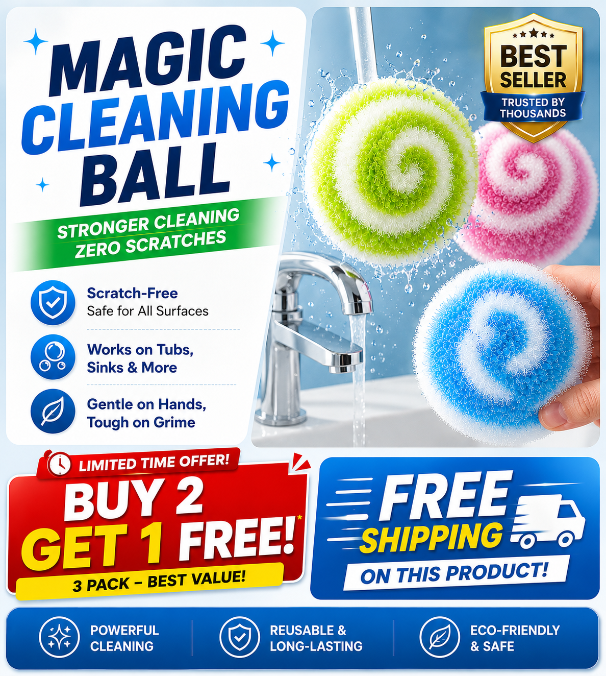korakio® 360° Magic Powerful Cleaning Ball