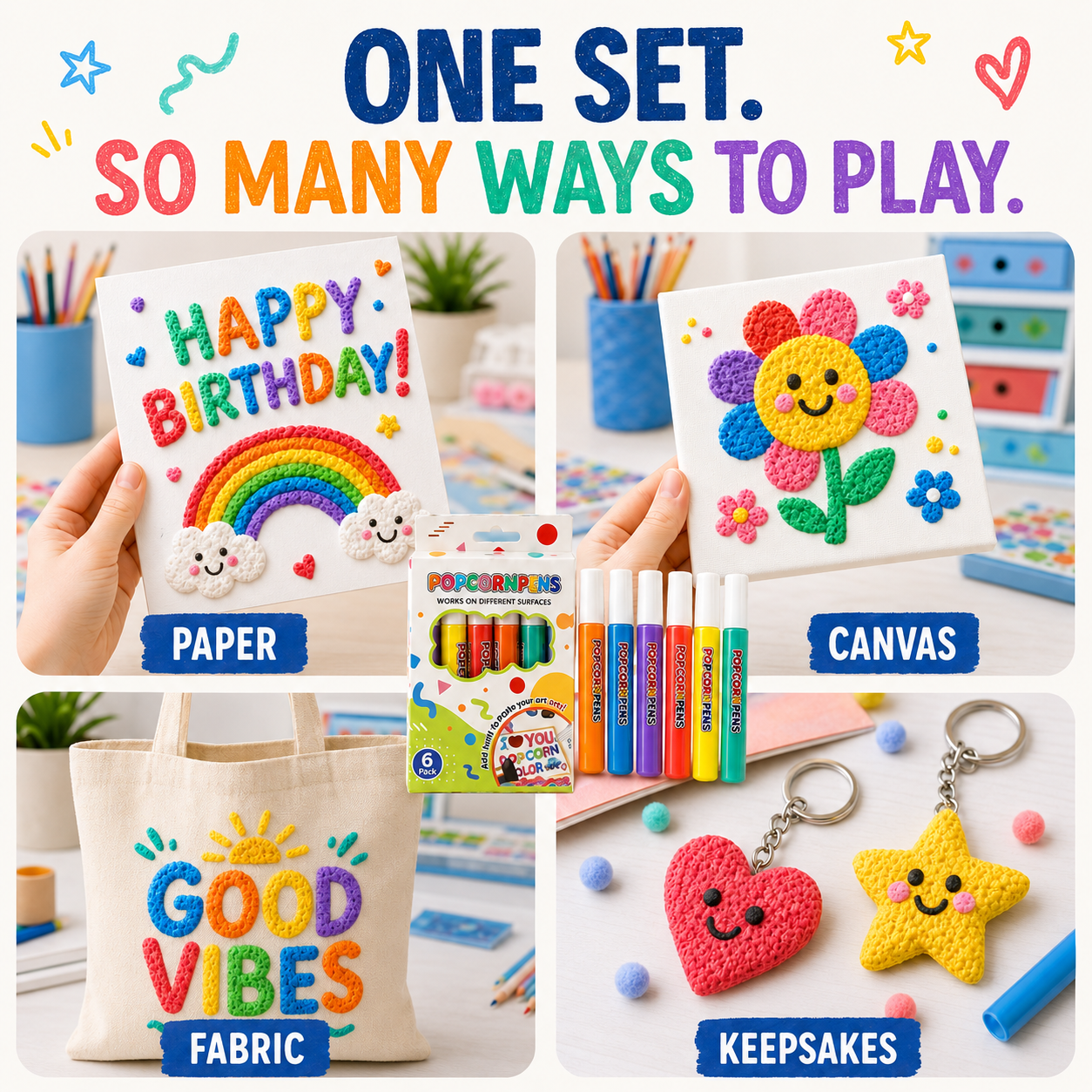 upsell-korakio®🌈Popcorn Heat-Activated 3D Art Pens