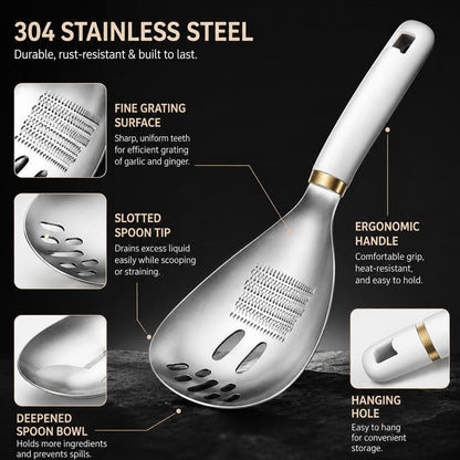 🥄5-in-1 Multifunctional Kitchen Spoon One Spoon. Five Kitchen Functions.