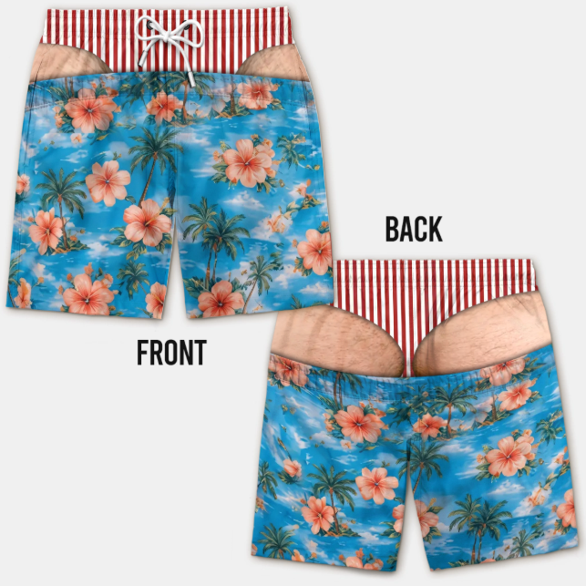 korakio® 🏖️Custom Wide Load Swim Trunks – The Funniest Summer Gift