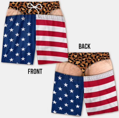 korakio® 🏖️Custom Wide Load Swim Trunks – The Funniest Summer Gift