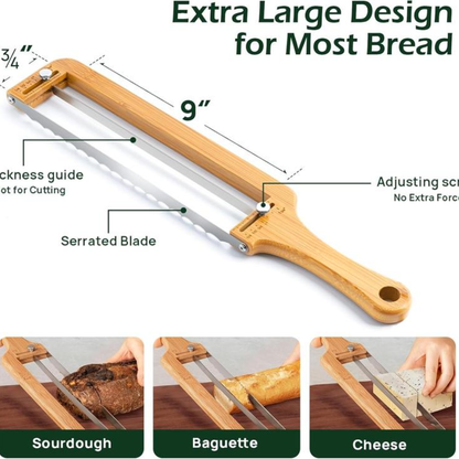 KORAKIO® Adjustable Bread Slicer – Perfectly Even Slices Every Time