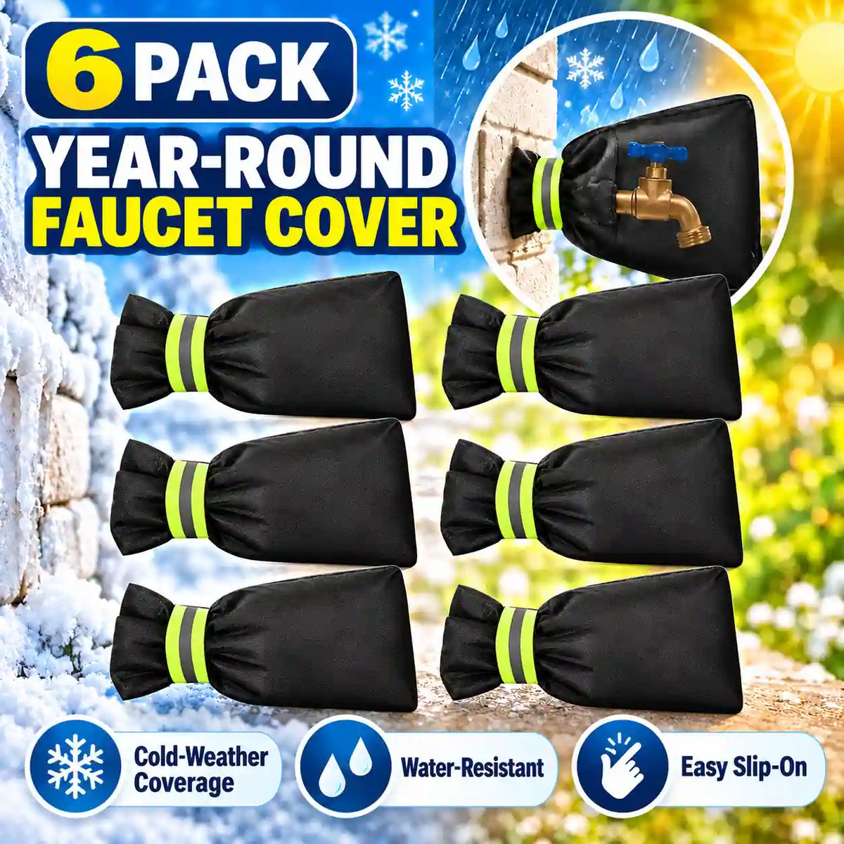 KORAKIO® 🚰🧤 All-Weather Outdoor Faucet Cover
