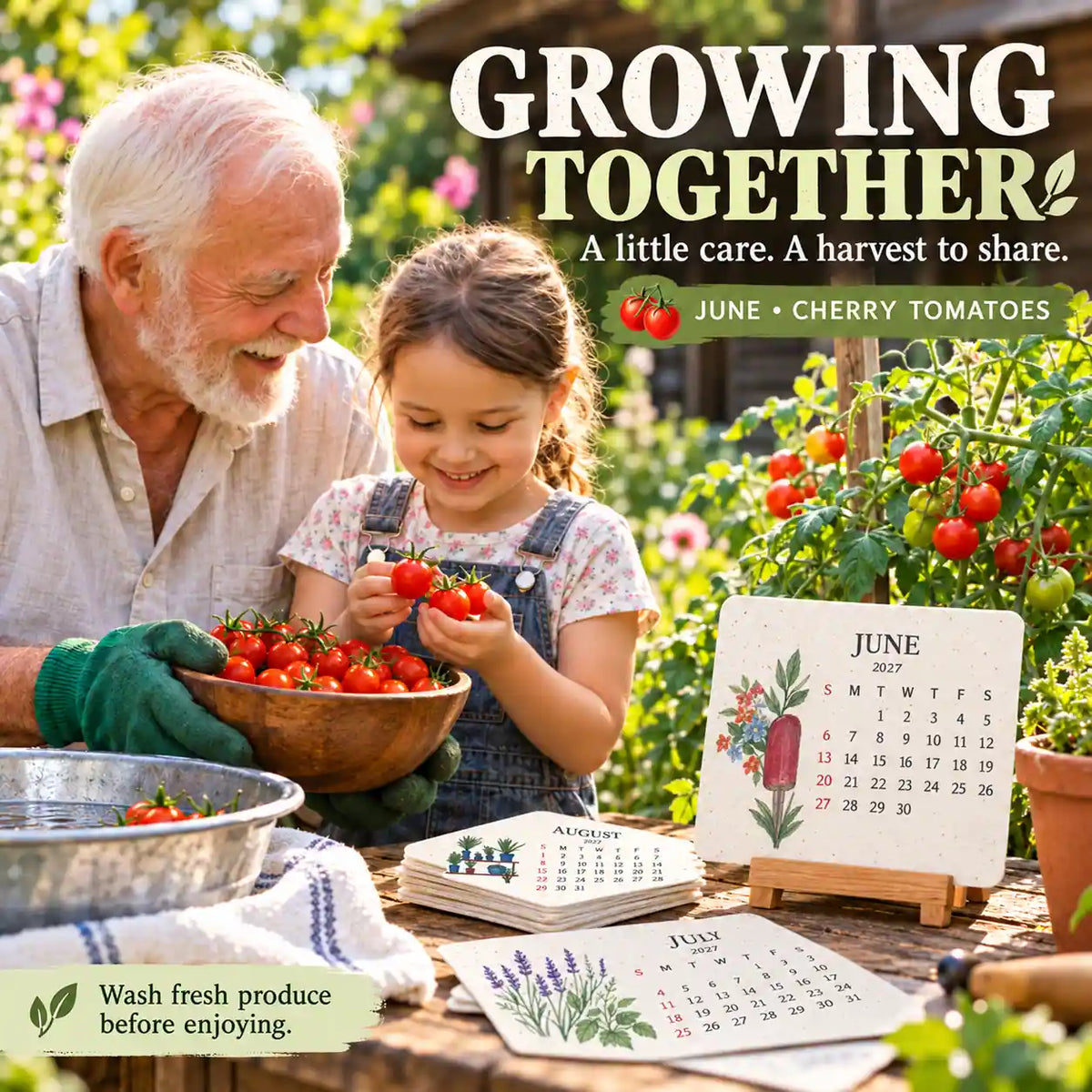 KORAKIO® 🌱🗓️ Eco-Friendly Plantable “Growing Joy” Seed Calendar 2027