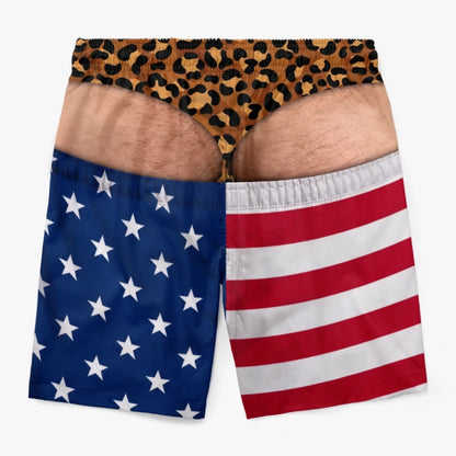 korakio® 🏖️Custom Wide Load Swim Trunks – The Funniest Summer Gift
