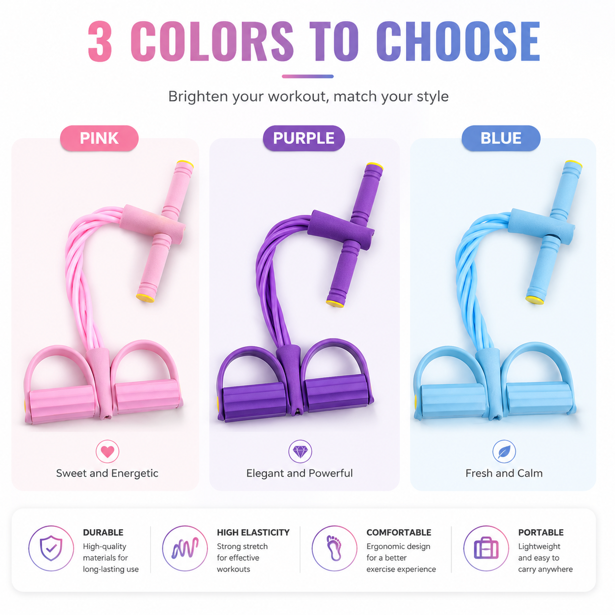 korakio® 🏋️Multi-functional Pedal Resistance Band Trainer