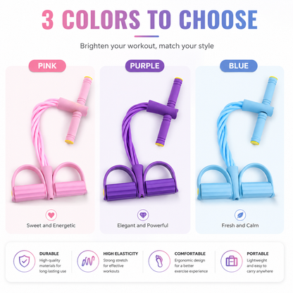 korakio® 🏋️Multi-functional Pedal Resistance Band Trainer