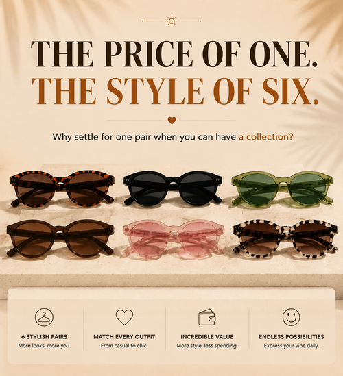 korakio® Vintage Oval Sunglasses-6 Shades For Every Mood