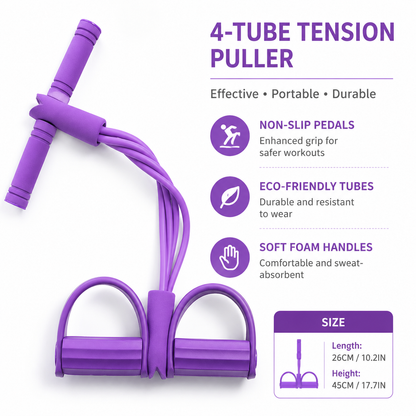 korakio® 🏋️Multi-functional Pedal Resistance Band Trainer