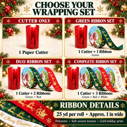 KORAKIO® ✂️🎁🎀 Slide & Wrap Gift Wrap Cutter