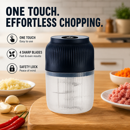 korakio®Powerful Electric Food Chopper – One-Touch Mini Kitchen Blender