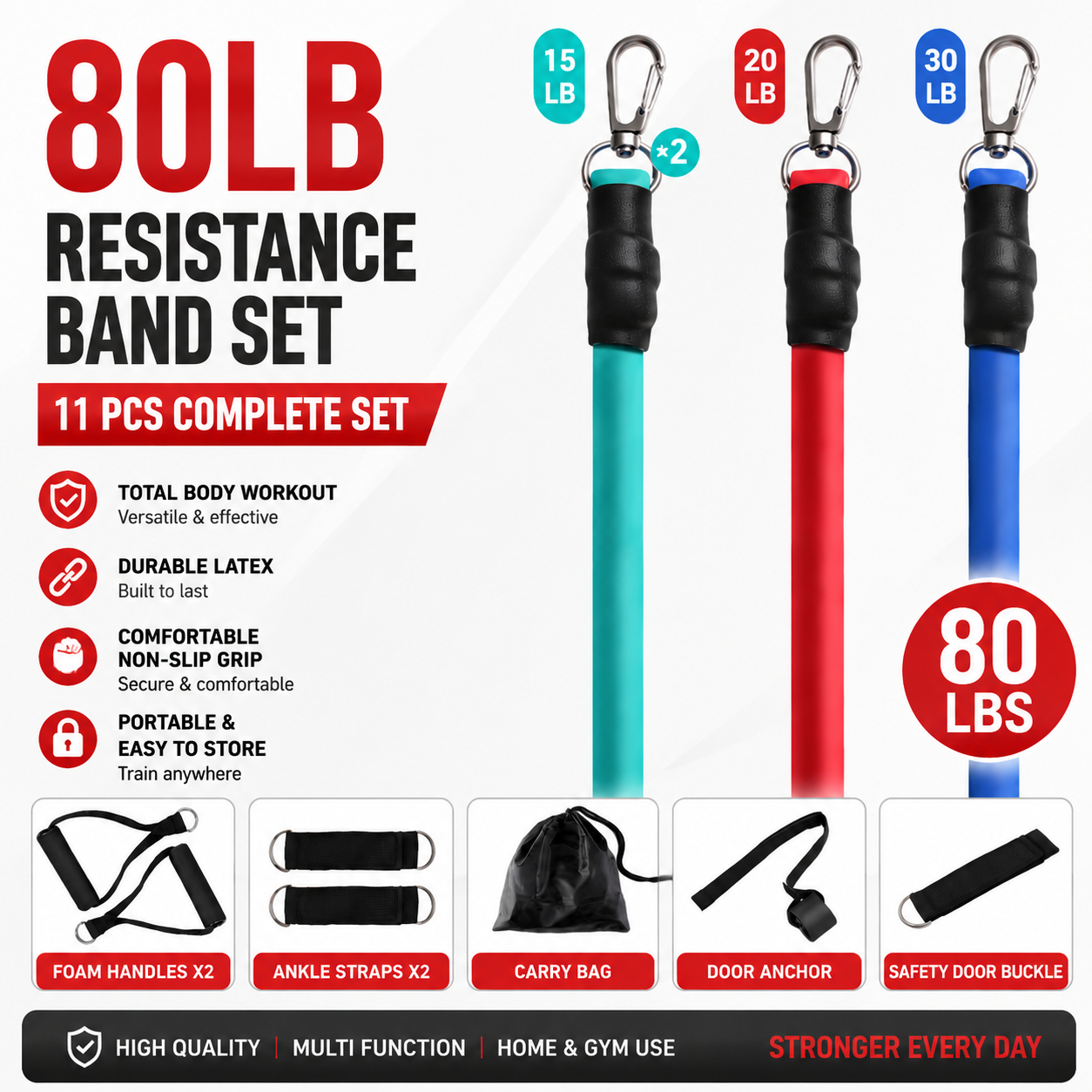 Resistance Bands Set with Handles（upsell）