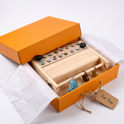KORAKIO® 🪛 Montessori Screwdriver Board – Hands-On Learning Toy for Kids
