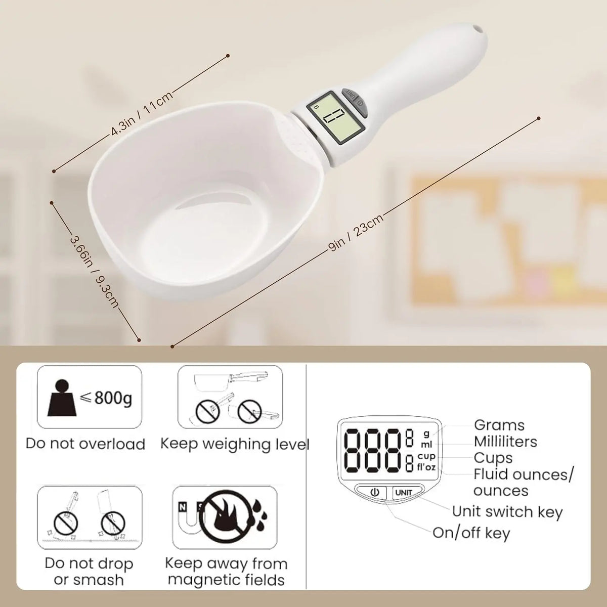 KORAKIO®🥄 Smart Digital Measuring Spoon Scale – Precise Food Measurement Made Easy