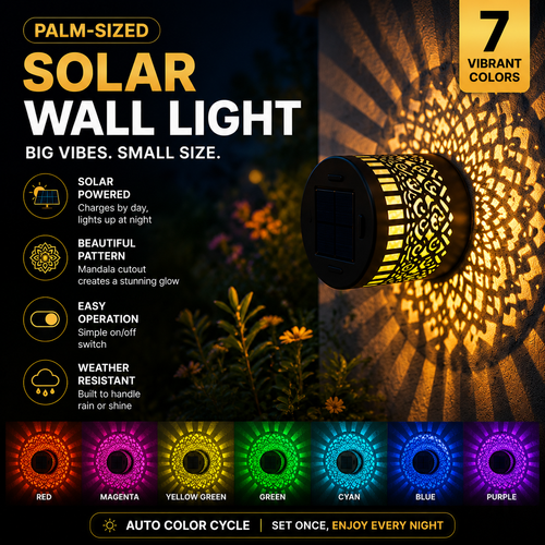 korakio® 🔅 Solar Wall Light – Instant Patio Glow, Waterproof & No Drilling