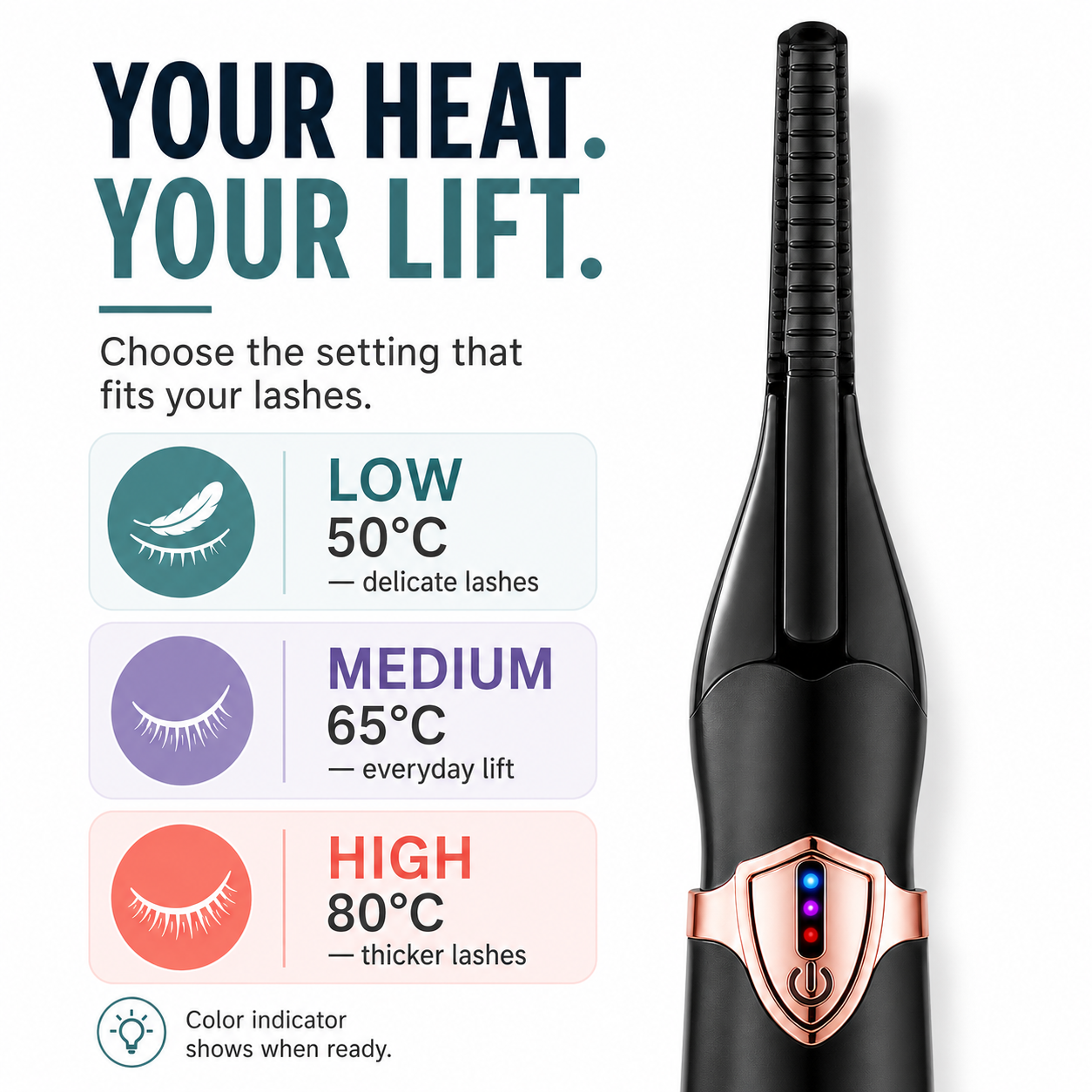 Korakio® InstantLift Heated Eyelash Curler