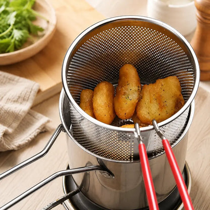 KORAKIO® 🍟 Stainless Steel Deep Fryer Set – Crispy Favorites, Less Oil