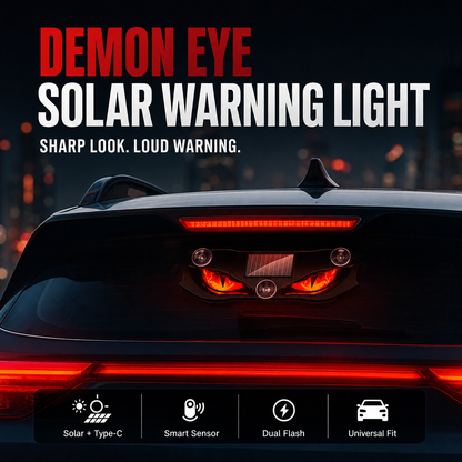 korakio®👿 Turn Your Ride Into A Nighttime Beast – Solar Demon Eye Car Light