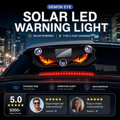 korakio®👿 Turn Your Ride Into A Nighttime Beast – Solar Demon Eye Car Light