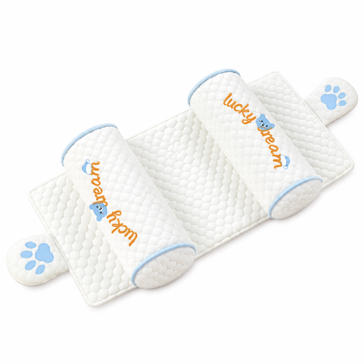 KORAKIO® 👶 Millet-Filled Contoured Baby Support Pillow