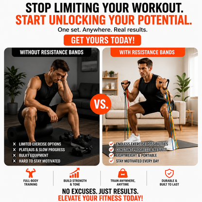 korakio® Resistance Bands Set with Handles-💪 Build Muscle Anywhere