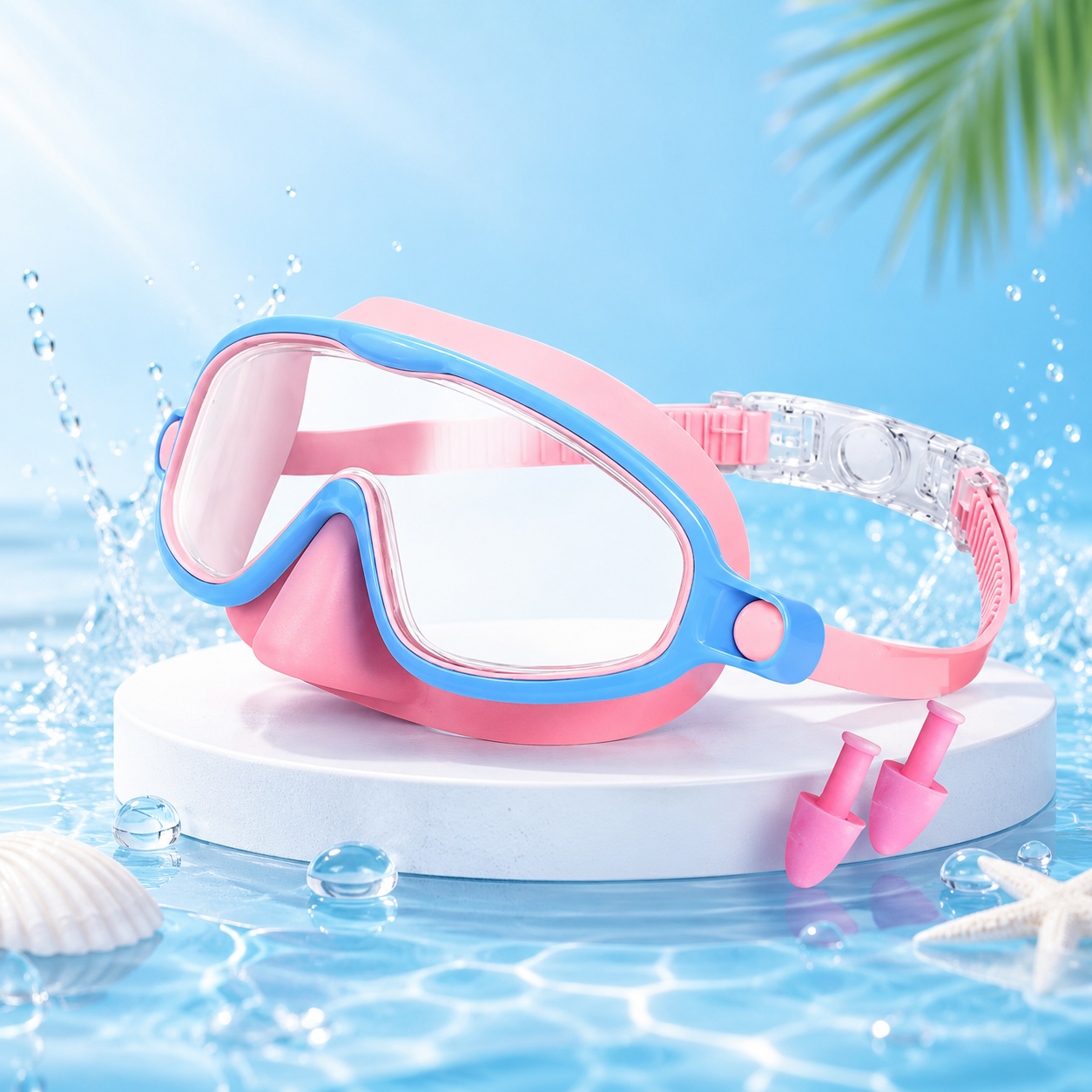 korakio® 🥽 Kids Swim Goggles - Soft No-Mark Fit, Anti-Fog UV Protection & Wide View