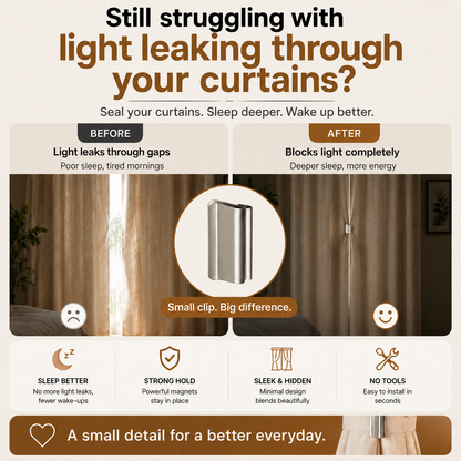 korakio® 🧲 Magnetic Curtain Clip