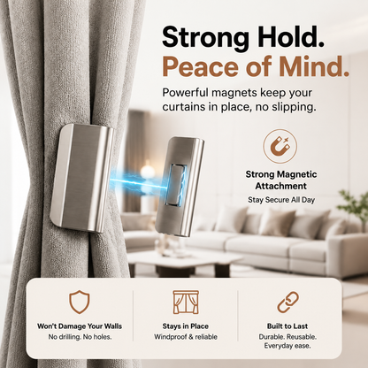 korakio® 🧲 Magnetic Curtain Clip
