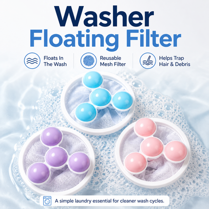 korakio® 🧺 Washer Floating Filter – Trap Lint Before It Spreads