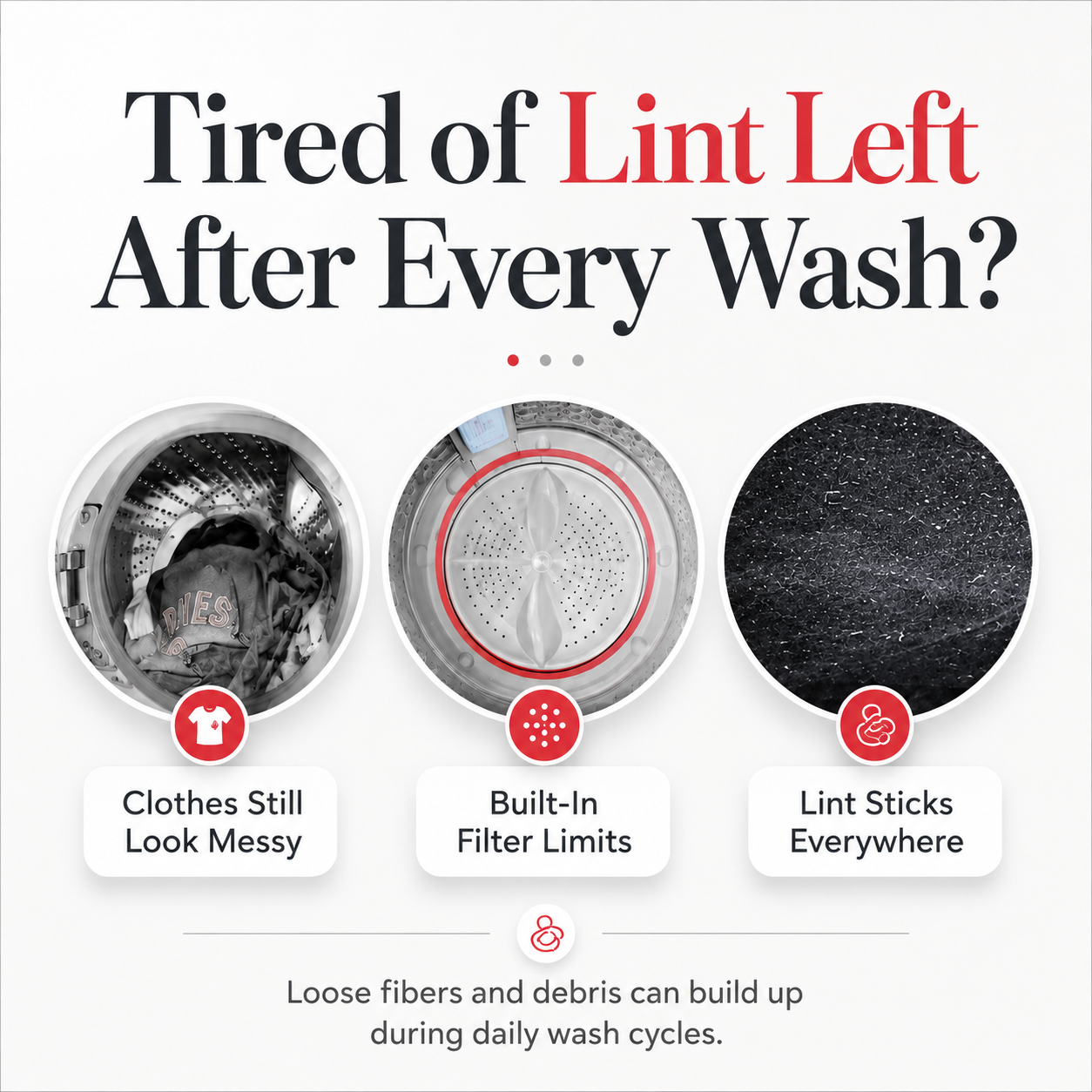 korakio® 🧺 Washer Floating Filter – Trap Lint Before It Spreads
