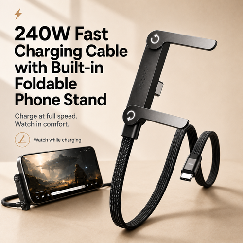 korakio® ⚡240W Fast Charging Cable with Built-副本