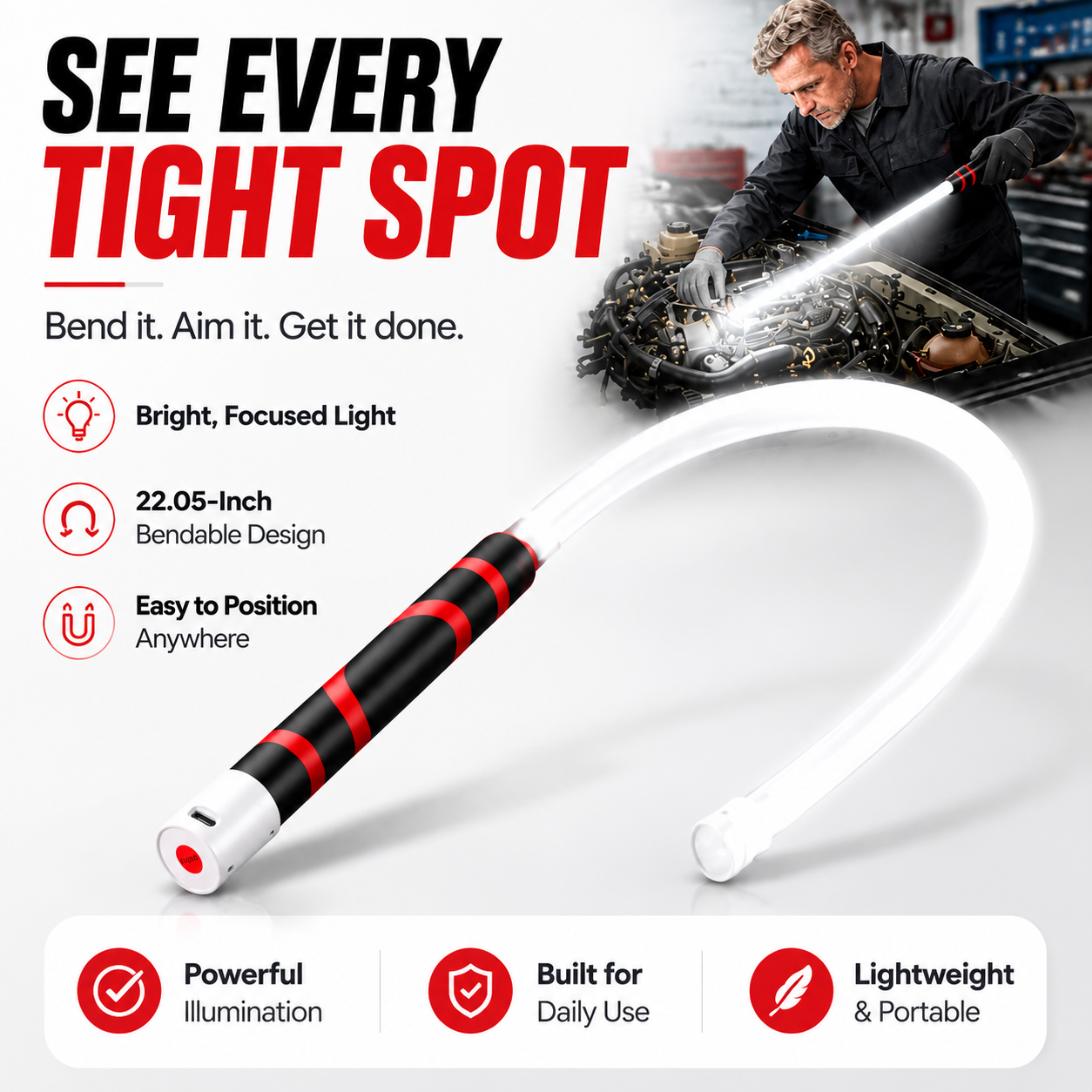korakio® 🔦 FlexPro Flexible Light