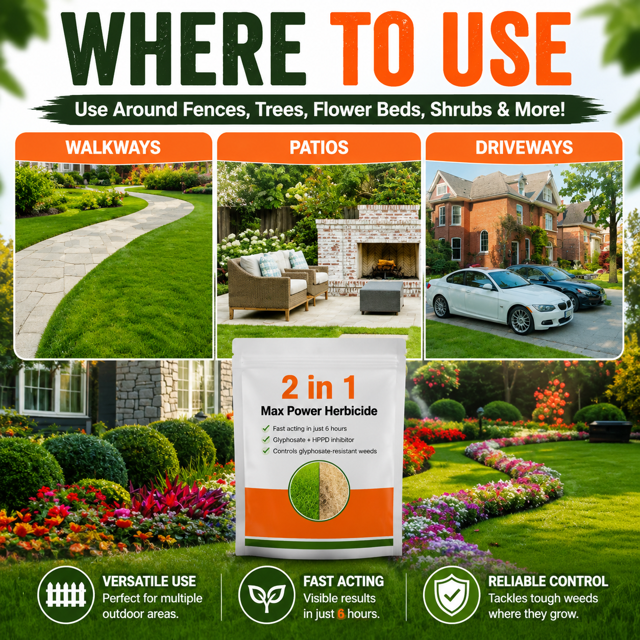 korakio® 🪴 New Upgrade 2-in-1 Herbicide for Tough Lawn Weeds