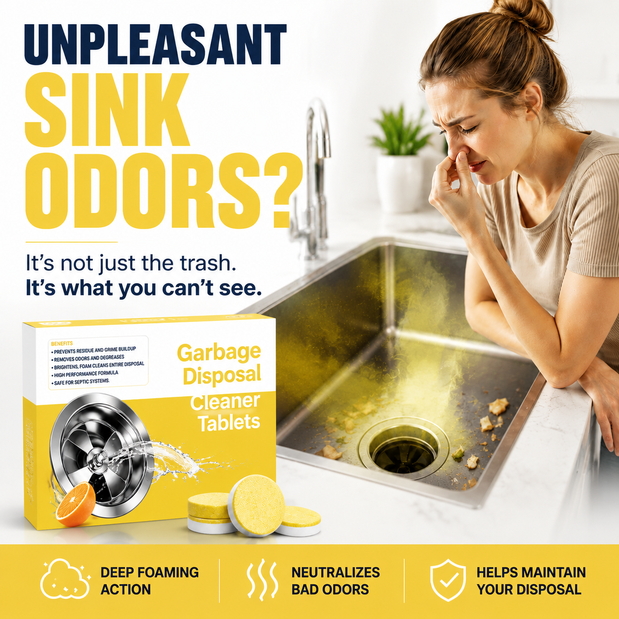 korakio®  🍋✨Garbage Disposal Cleaner Tablets
