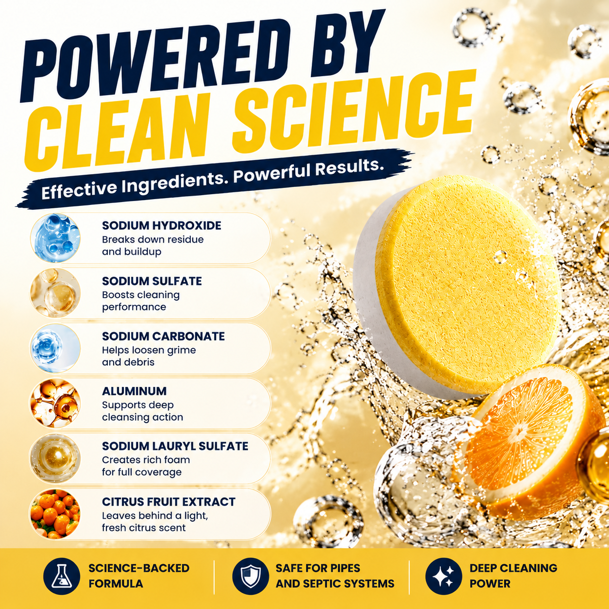 korakio®  🍋✨Garbage Disposal Cleaner Tablets