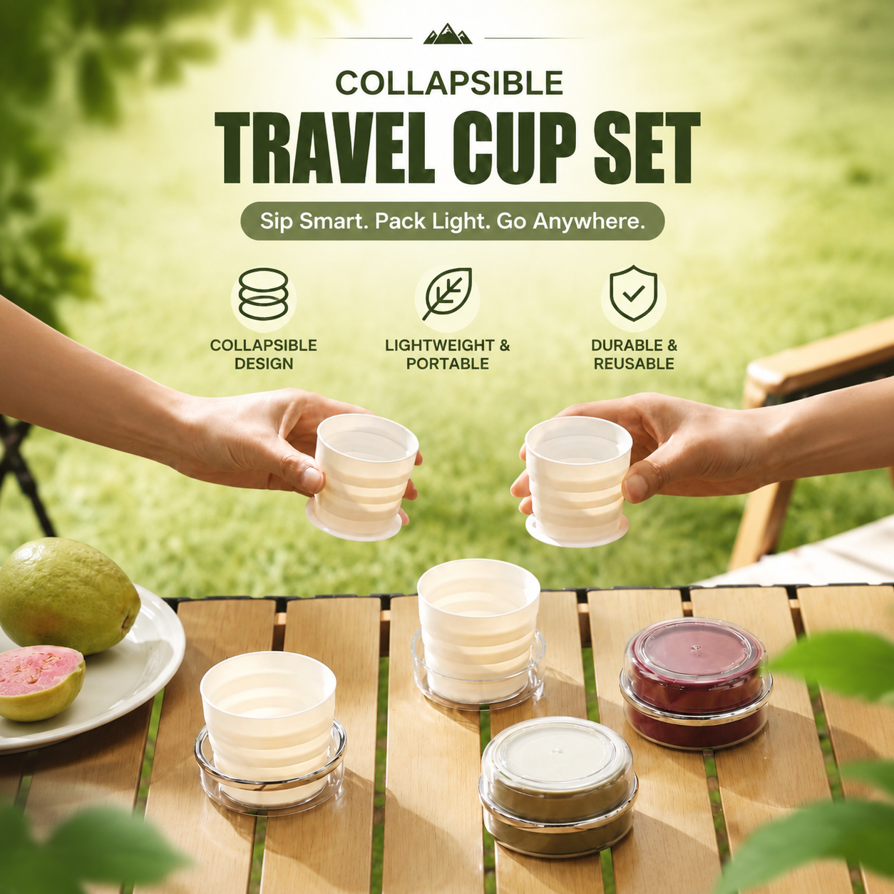 korakio®🍵 Collapsible Travel Cup Set