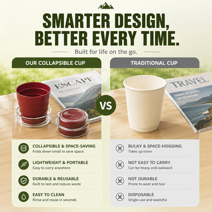 korakio®🍵 Collapsible Travel Cup Set