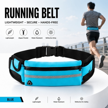 korakio® 🏃‍♀️Waterproof Running Belt – Large Capacity Sports Waist Pack