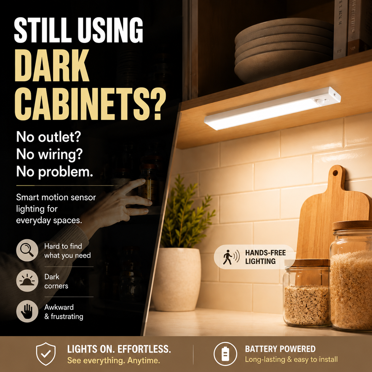 upsell-korakio® Magnetic Rechargeable Motion Sensor Light